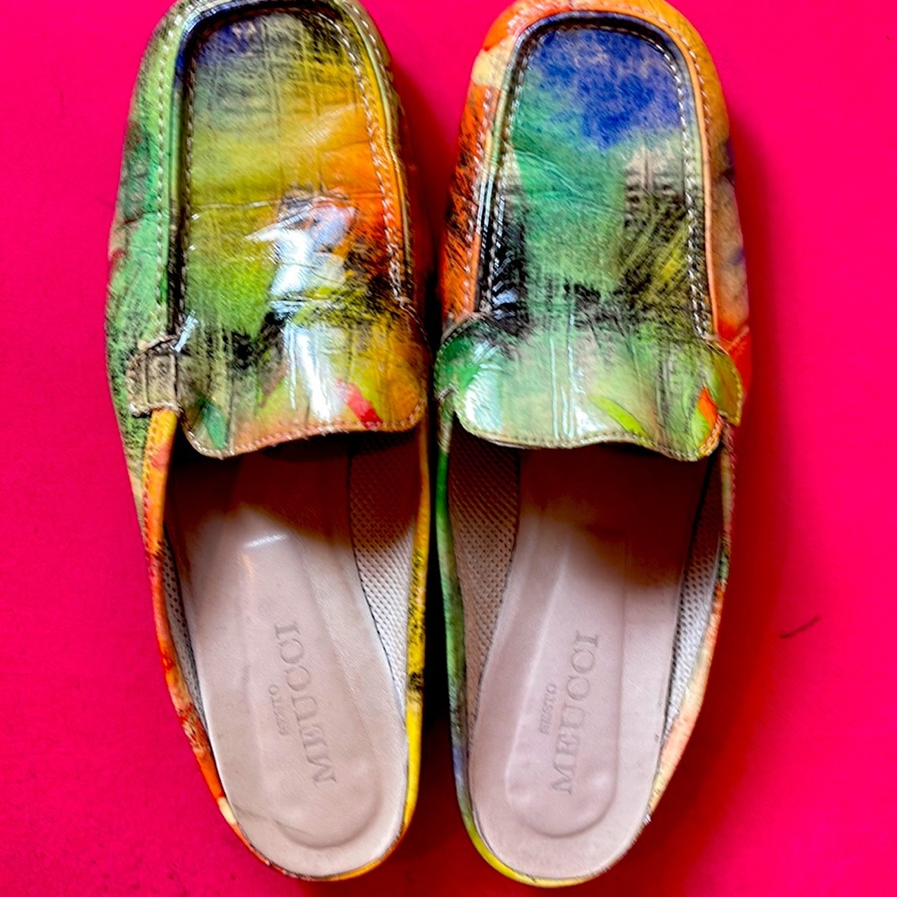 Mules slip on loafers